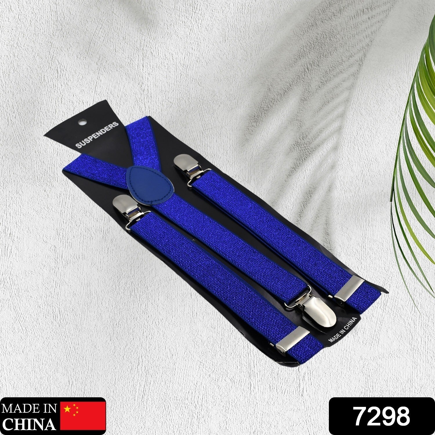 7298 Royal Blue color suspenders belts stylish, Metal Clip Elastic Casual and Formal Suspenders for MEN boys women girls 7298 Royal Blue color suspenders belts stylish, Metal Clip Elastic Casual and Formal Suspenders for MEN boys women girls